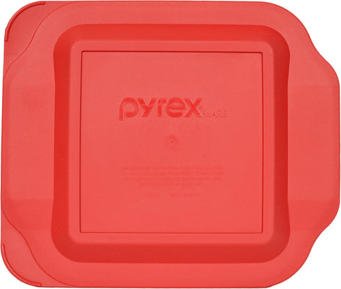 Pyrex BASICS 3 Red Lid Bundle - (1) 222-PC 2qt, (1) 232-PC 2qt and (1) 233-PC 3qt - Made in the USA...